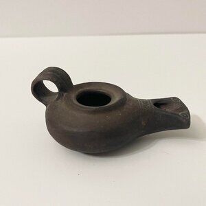 Vtg ROM Royal Ontario Museum Mini Oil Lamp Display Figurine 3.5 Inch Long